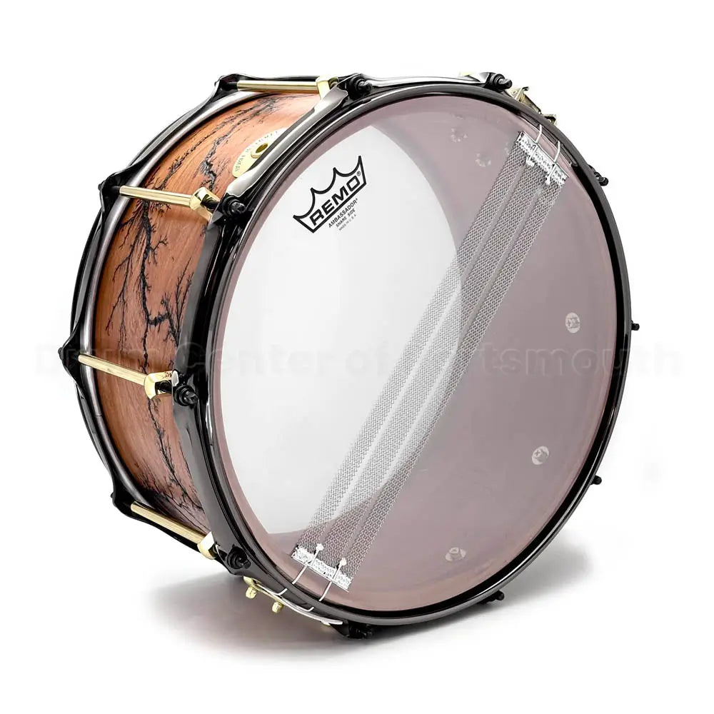Noble & Cooley Solid Shell Classic Cherry Snare Drum 14x7 w/Fractal Pattern - Drum Center Of Portsmouth