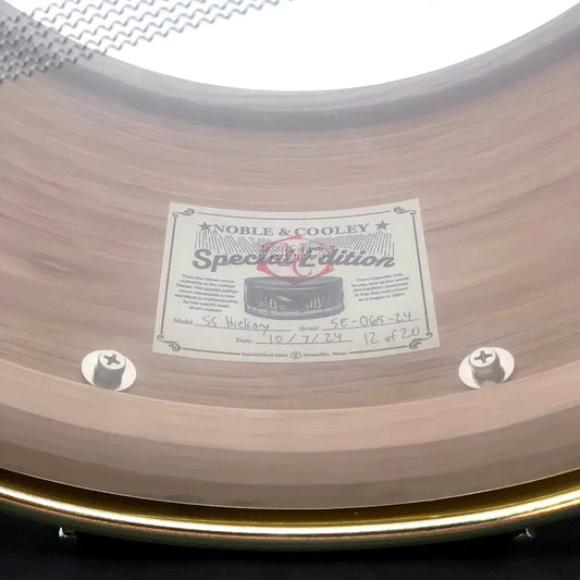 Noble & Cooley Solid Shell Classic Limited Edition Hickory Snare Drum 14x8 - Drum Center Of Portsmouth