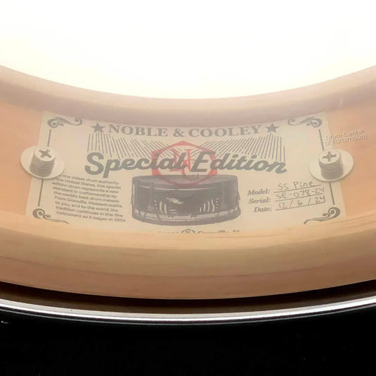 Noble & Cooley Solid Shell Classic Limited Edition Pine Snare Drum 14x3 7/8 - Drum Center Of Portsmouth