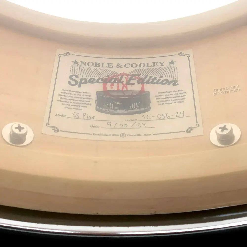 Noble & Cooley Solid Shell Classic Limited Edition Pine Snare Drum 14x6 - Drum Center Of Portsmouth
