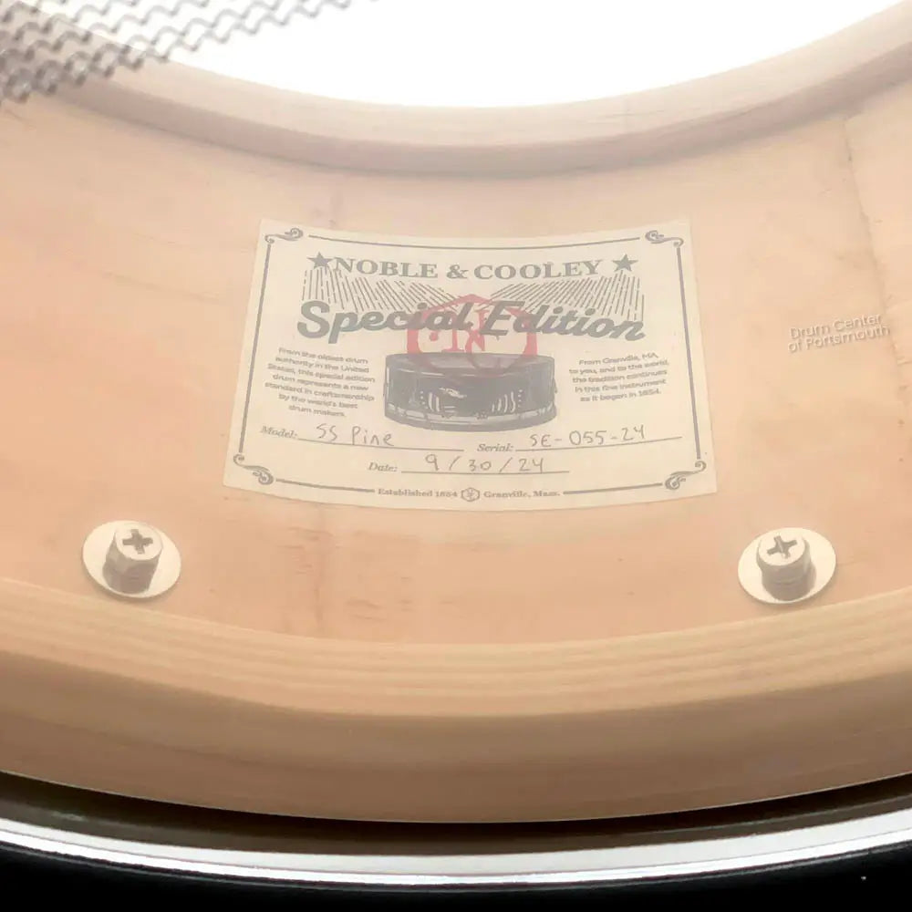 Noble & Cooley Solid Shell Classic Limited Edition Pine Snare Drum 14x7 - Drum Center Of Portsmouth