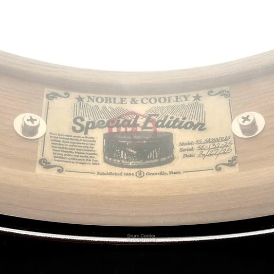 Noble & Cooley Solid Shell Classic Special Edition Sassafras Snare Drum 14x3 7/8 - Drum Center Of Portsmouth