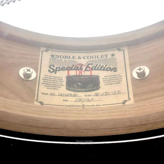 Noble & Cooley Solid Shell Classic Special Edition Sassafras Snare Drum 14x5 - Drum Center Of Portsmouth