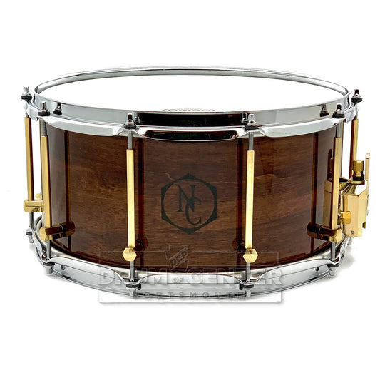 Noble & Cooley Solid Shell Classic Walnut Snare Drum 14x7 Natural Gloss - Drum Center Of Portsmouth