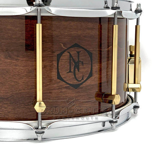 Noble & Cooley Solid Shell Classic Walnut Snare Drum 14x7 Natural Gloss - Drum Center Of Portsmouth