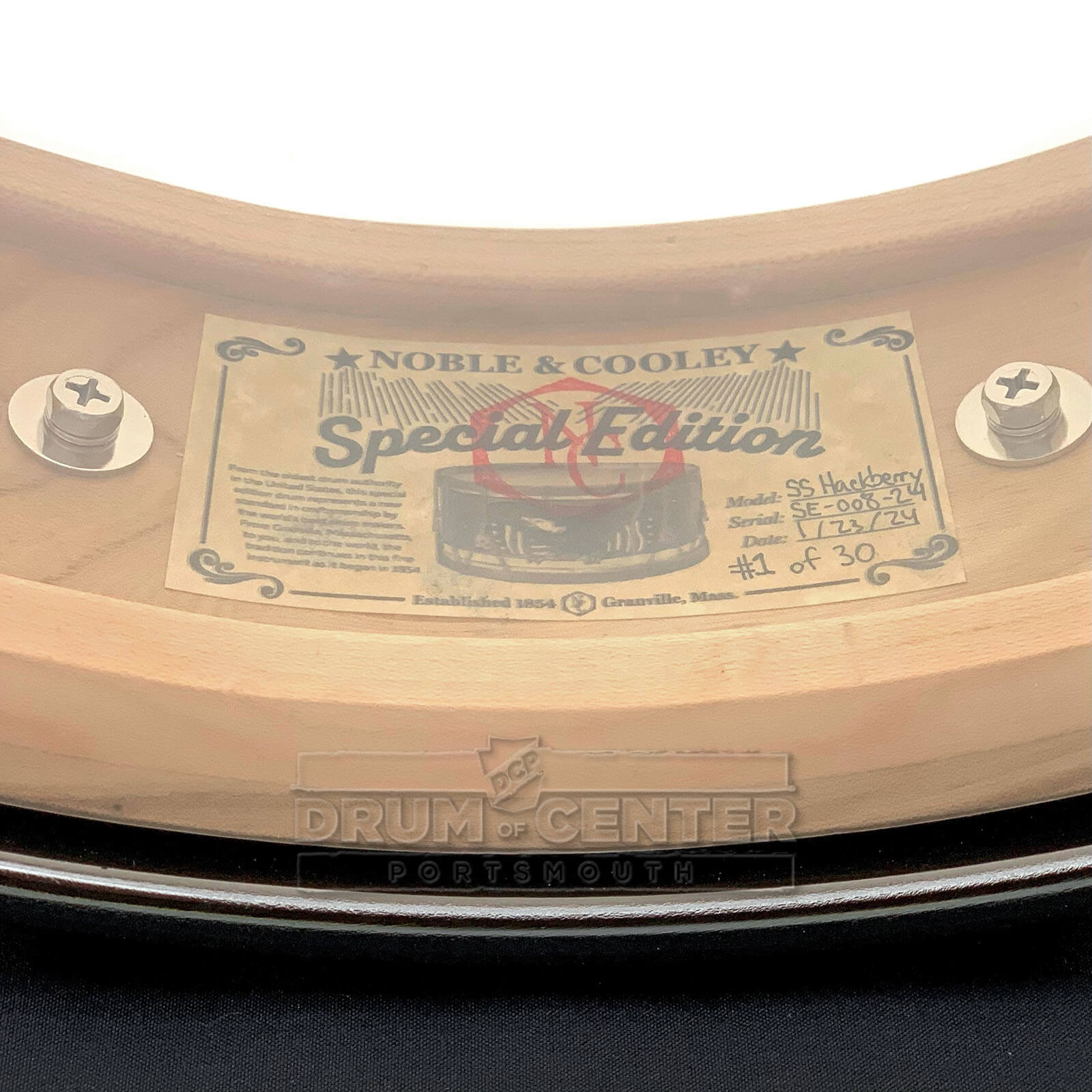 Noble & Cooley Solid Shell Classic Limited Edition Hackberry Snare Drum 14x3.875 - Drum Center Of Portsmouth