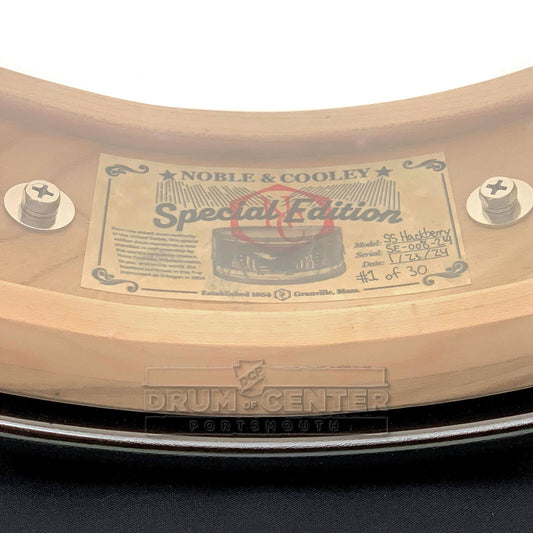 Noble & Cooley Solid Shell Classic Limited Edition Hackberry Snare Drum 14x3.875 - Drum Center Of Portsmouth