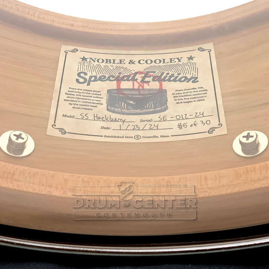 Noble & Cooley Solid Shell Classic Limited Edition Hackberry Snare Drum 14x6 - Drum Center Of Portsmouth