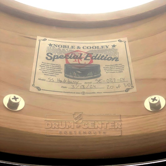 Noble & Cooley Solid Shell Classic Limited Edition Hackberry Snare Drum 14x7 - Drum Center Of Portsmouth