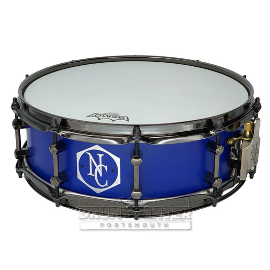 Noble & Cooley Alloy Classic Painted Snare Drum 14x4.75 Flat Royal Blue w/Black Hw