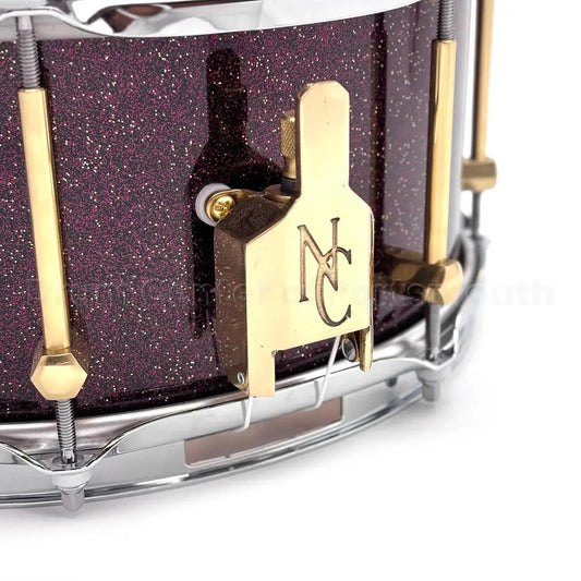 Noble & Cooley Solid Shell Classic Cherry Snare Drum 13x6 Burgundy Sparkle - Drum Center Of Portsmouth