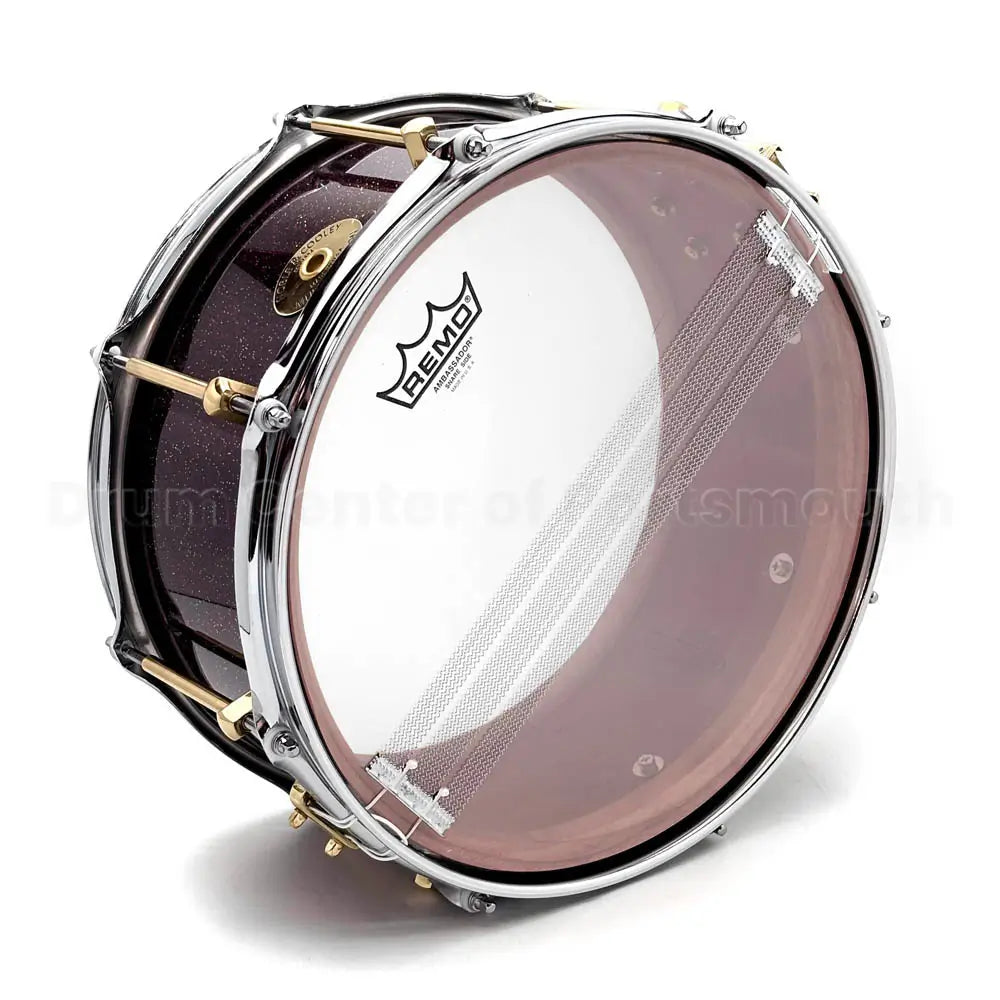 Noble & Cooley Solid Shell Classic Cherry Snare Drum 13x6 Burgundy Sparkle - Drum Center Of Portsmouth