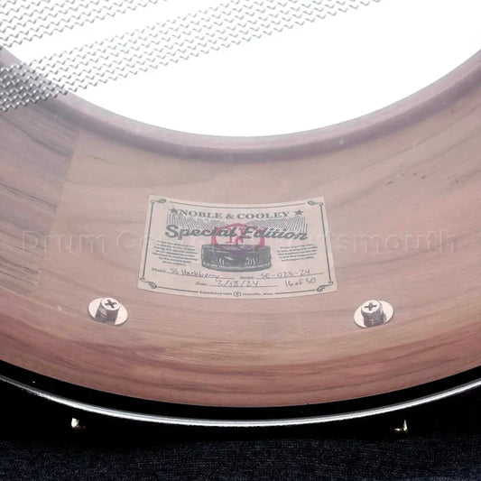 Noble & Cooley Solid Shell Classic Hackberry Snare Drum 14x8 Espresso Satin - Drum Center Of Portsmouth