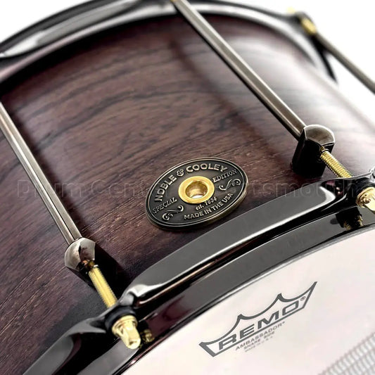 Noble & Cooley Solid Shell Classic Hackberry Snare Drum 14x8 Espresso Satin - Drum Center Of Portsmouth