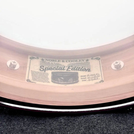 Noble & Cooley Solid Shell Classic Hickory Snare Drum 14x3 7/8 8-Lug - Drum Center Of Portsmouth