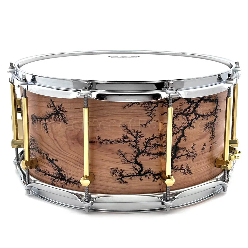 Noble & Cooley Solid Shell Classic Maple Snare Drum 14x7 w/Fractal Pattern - Drum Center Of Portsmouth