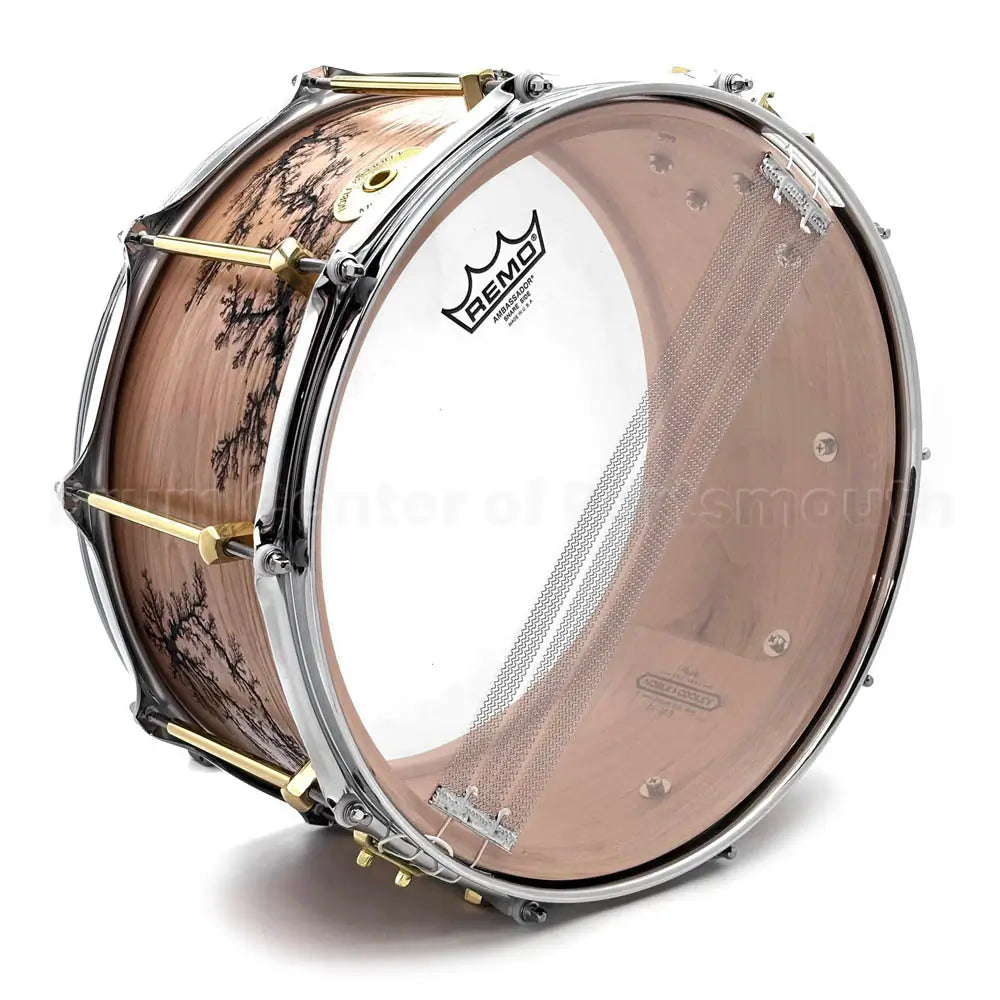 Noble & Cooley Solid Shell Classic Maple Snare Drum 14x7 w/Fractal Pattern - Drum Center Of Portsmouth