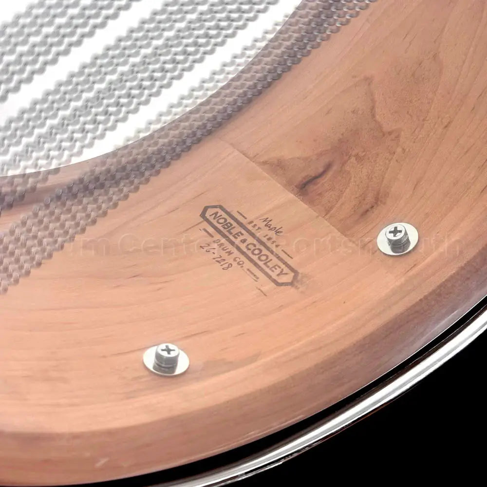 Noble & Cooley Solid Shell Classic Maple Snare Drum 14x7 w/Fractal Pattern - Drum Center Of Portsmouth
