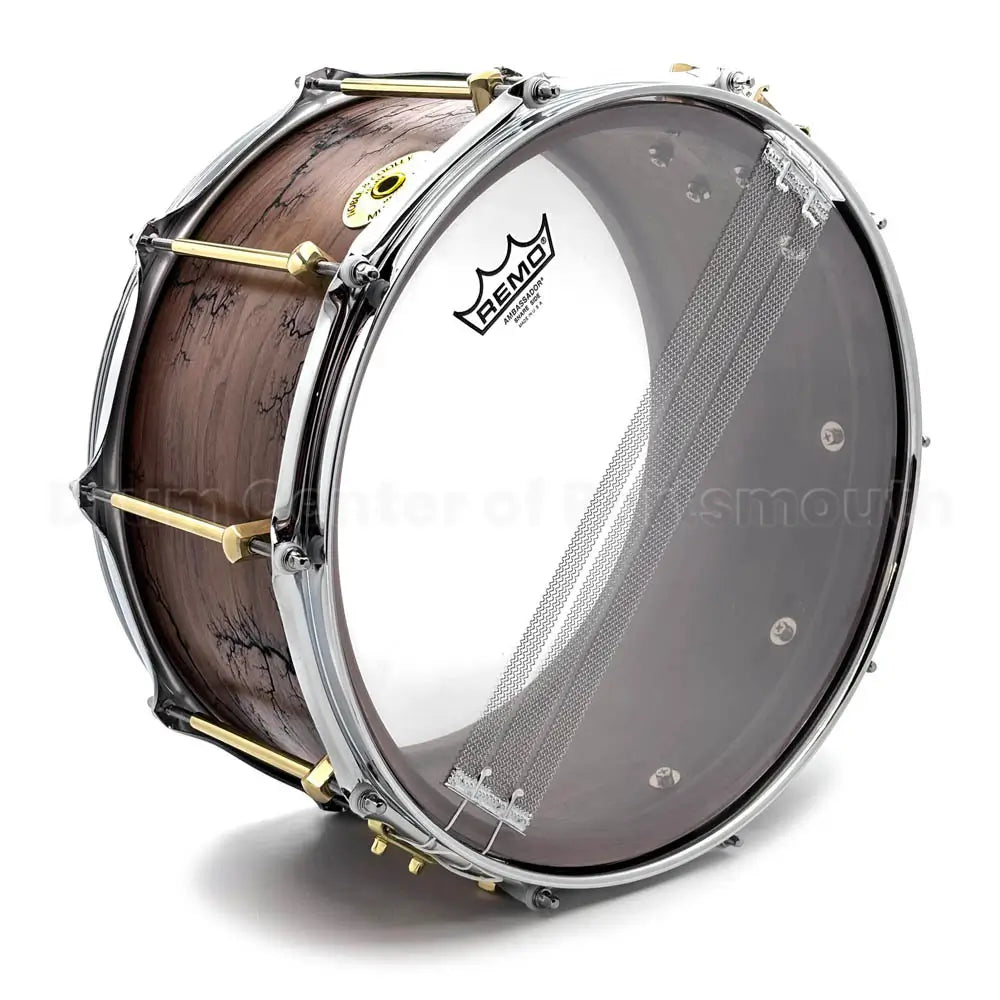 Noble & Cooley Solid Shell Classic Walnut Snare Drum 14x7 w/Fractal Pattern - Drum Center Of Portsmouth