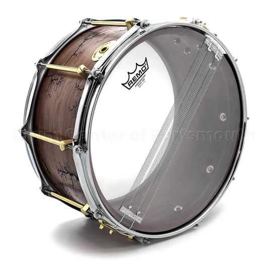 Noble & Cooley Solid Shell Classic Walnut Snare Drum 14x7 w/Fractal Pattern - Drum Center Of Portsmouth