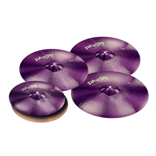 Paiste 900 Color Sound Purple Medium Cymbal Box Set w/Odd-Sized Crashes