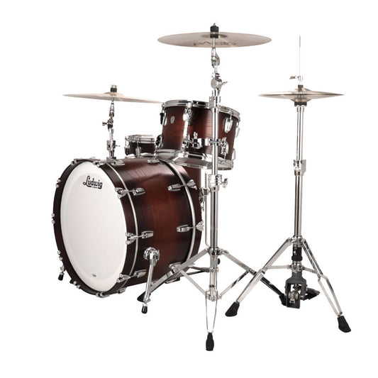 Ludwig Classic Oak 3pc Drum Set Brown Burst 24/13/16 - Drum Center Of Portsmouth
