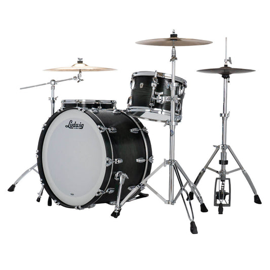 Ludwig Classic Oak 3pc Drum Set Green Burst 24/13/16 - Drum Center Of Portsmouth