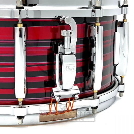 Pearl Masters Maple MM6 Snare Drum 14x6.5 Red Oyster Swirl