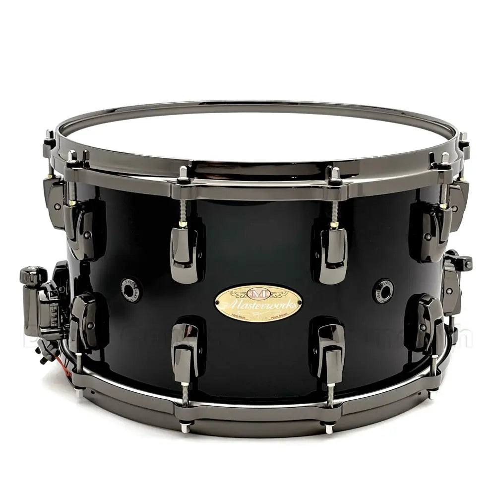 Pearl Masterworks 20-Ply Snare Drum 14x8 Piano Black - Drum Center Of Portsmouth