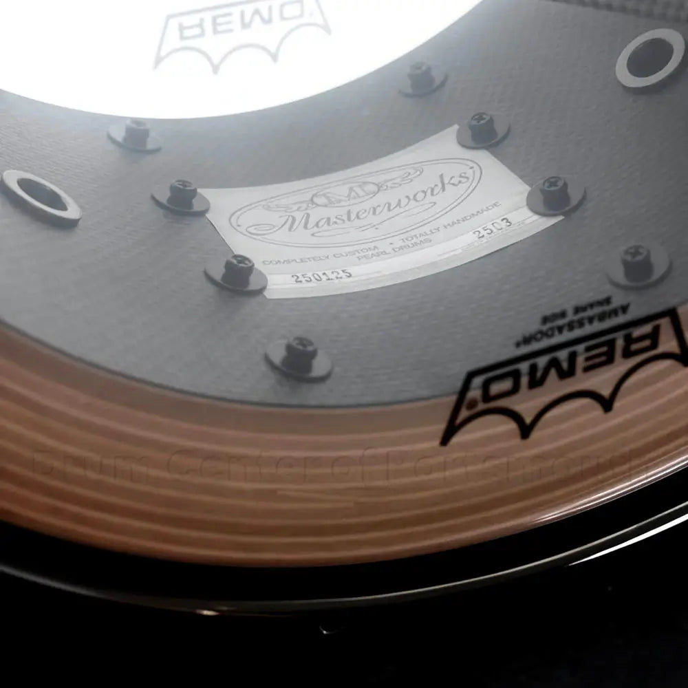 Pearl Masterworks 20-Ply Snare Drum 14x8 Piano Black - Drum Center Of Portsmouth