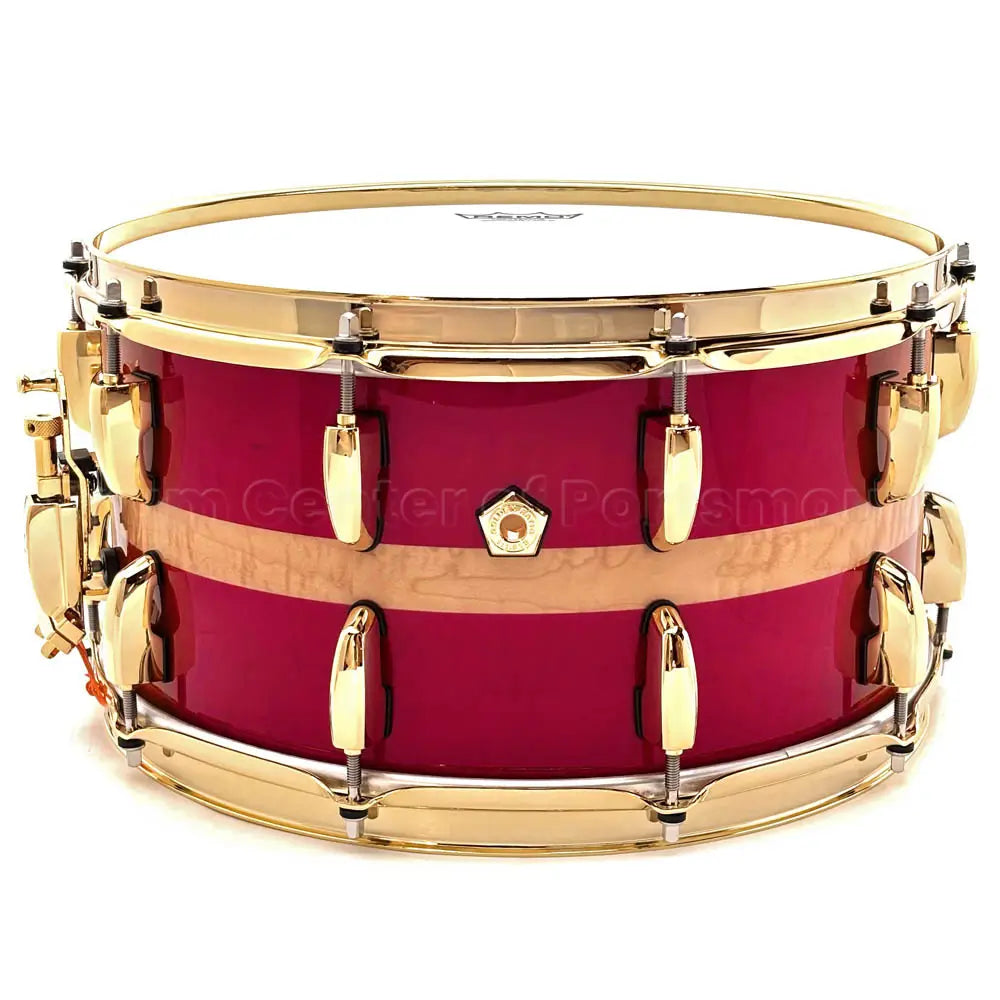 Pearl Masterworks Artisan Maple/Mahogany Snare Drum 14x7 Banded Red Cu