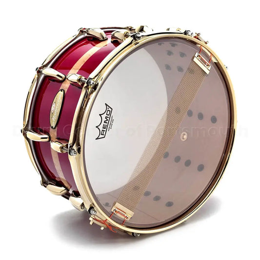 Pearl Masterworks Artisan Maple/Mahogany Snare Drum 14x7 Banded Red Curly Maple - Drum Center Of Portsmouth