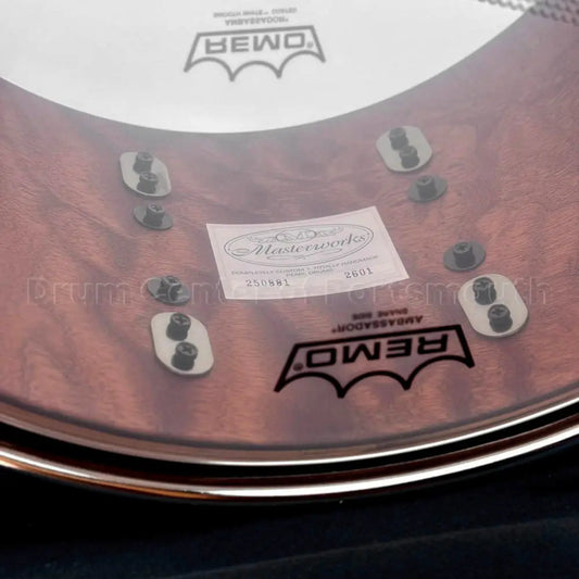 Pearl Masterworks Mahogany/Gum Snare Drum 15x8 Matte Burl Mahogany w/Nickel Hw - Drum Center Of Portsmouth