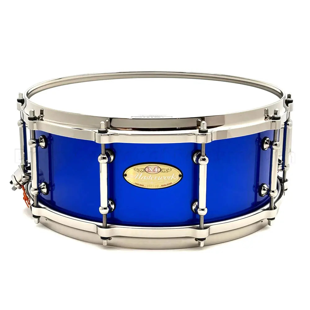 Pearl Masterworks Maple/Gum Snare Drum 14x5.5 Kobalt Blue Metallic w/Nickel Hw - Drum Center Of Portsmouth
