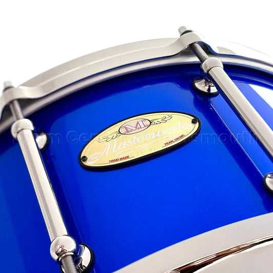 Pearl Masterworks Maple/Gum Snare Drum 14x6.5 Kobalt Blue Metallic w/Nickel Hw - Drum Center Of Portsmouth