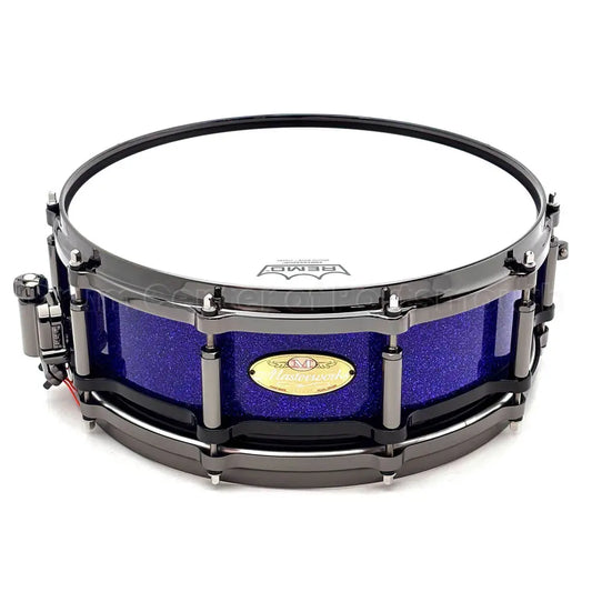 Pearl Masterworks Free Floating Maple Snare Drum 14x5 Purpler Craze w/Black Hw - Drum Center Of Portsmouth