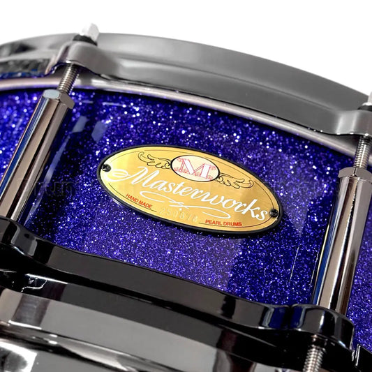 Pearl Masterworks Free Floating Maple Snare Drum 14x5 Purpler Craze w/Black Hw - Drum Center Of Portsmouth