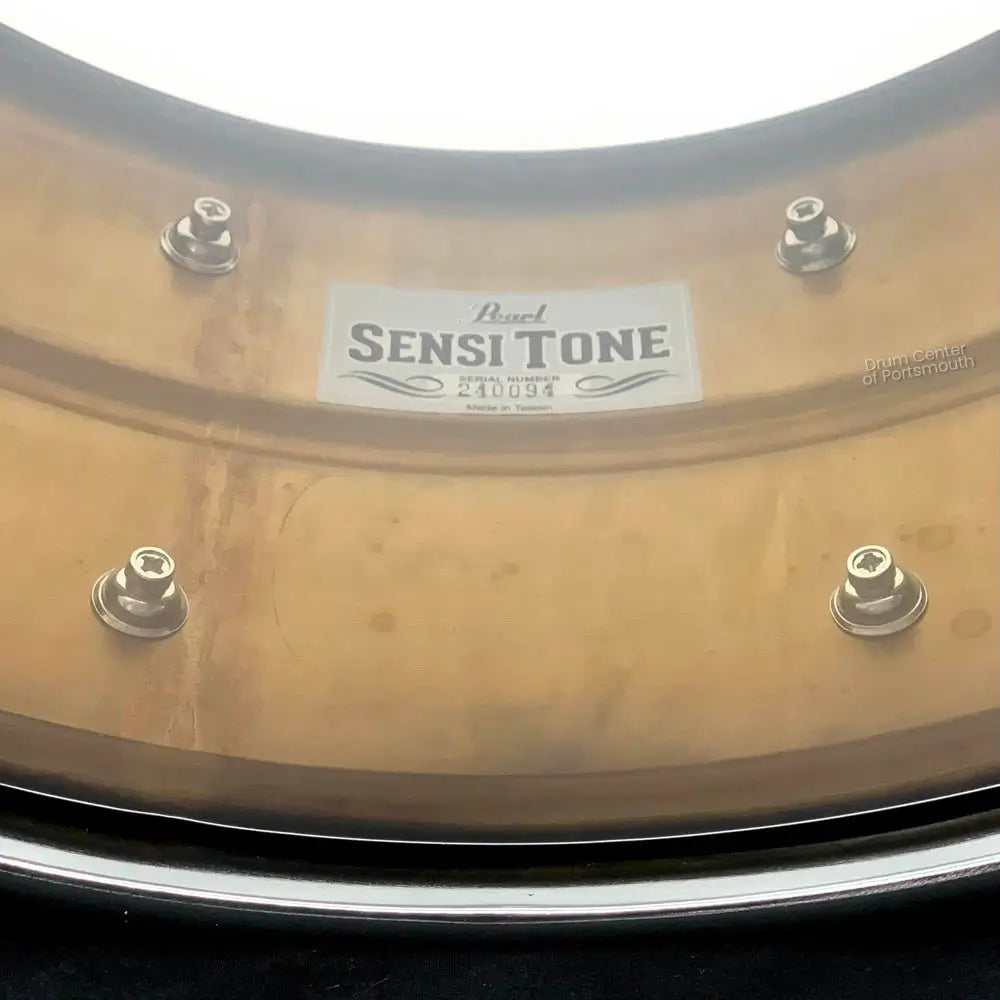 Pearl Sensitone Raw Brass Snare Drum 14x6.5 - Drum Center Of Portsmouth
