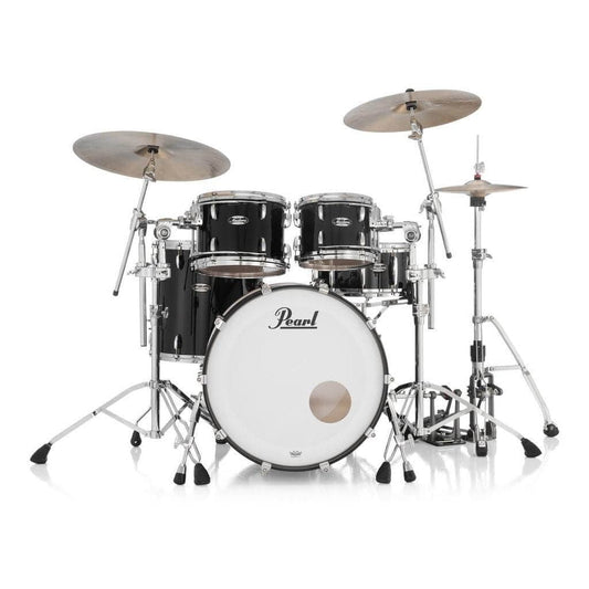 Pearl Masters Maple MM6 4pc Drum Set w/22x18BD w/Standard R2 Mounts Piano Black