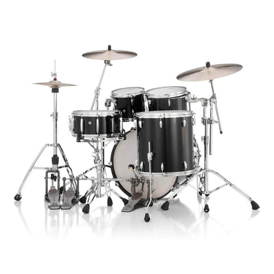 Pearl Masters Maple MM6 4pc Drum Set w/22x18BD w/Standard R2 Mounts Piano Black