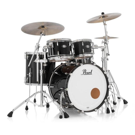 Pearl Masters Maple MM6 4pc Drum Set w/22x18BD w/Standard R2 Mounts Piano Black