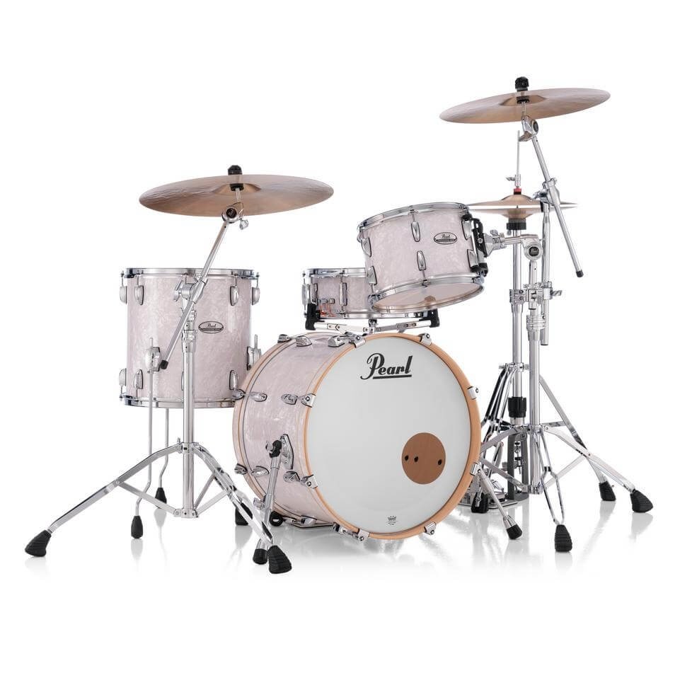 Pearl Professional Maple 3pc Drum Set 20/12/14 White Marine Pearl
