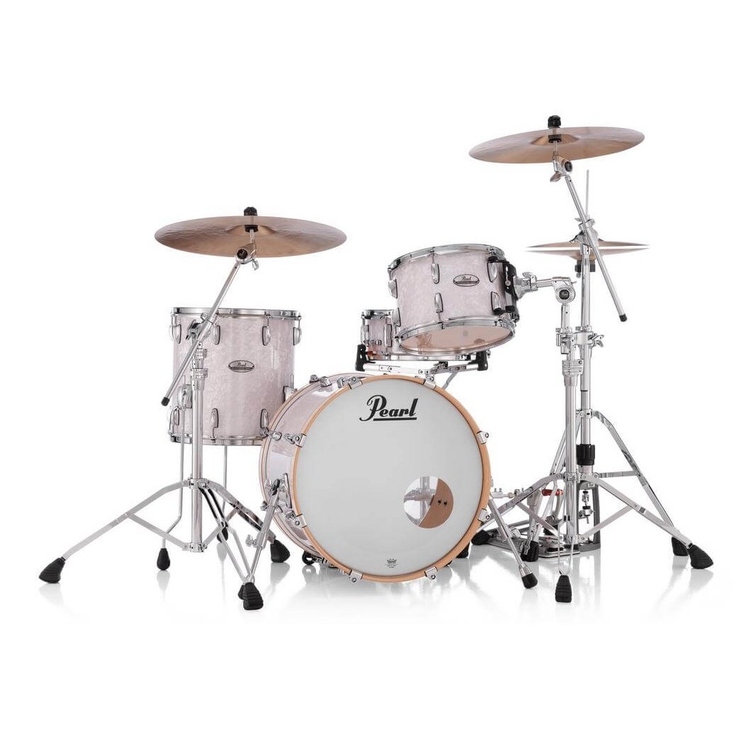 Pearl Professional Maple 3pc Drum Set 20/12/14 White Marine Pearl