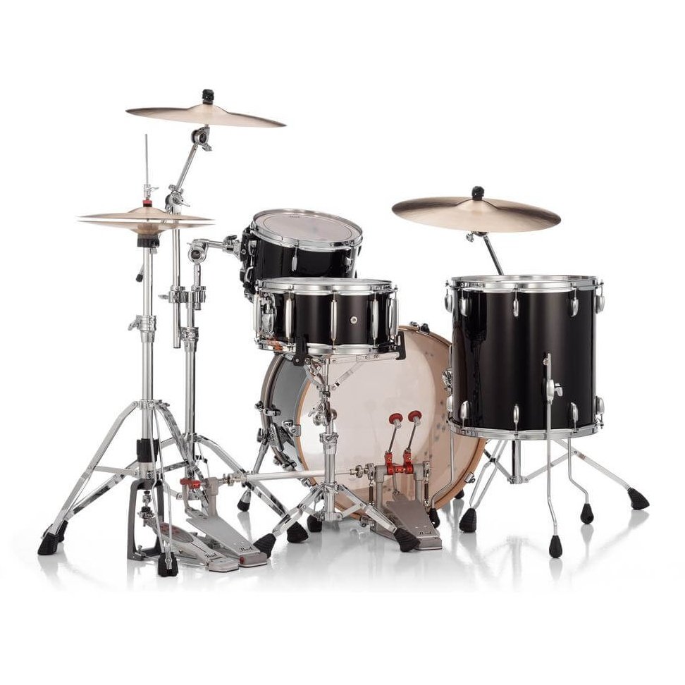 Pearl Professional Maple 3pc Drum Set 22/12/16 Piano Black