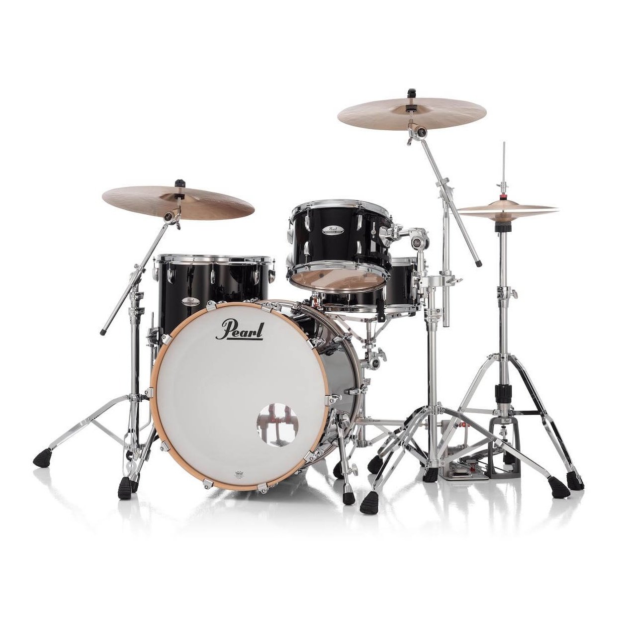 Pearl Professional Maple 3pc Drum Set 22/12/16 Piano Black