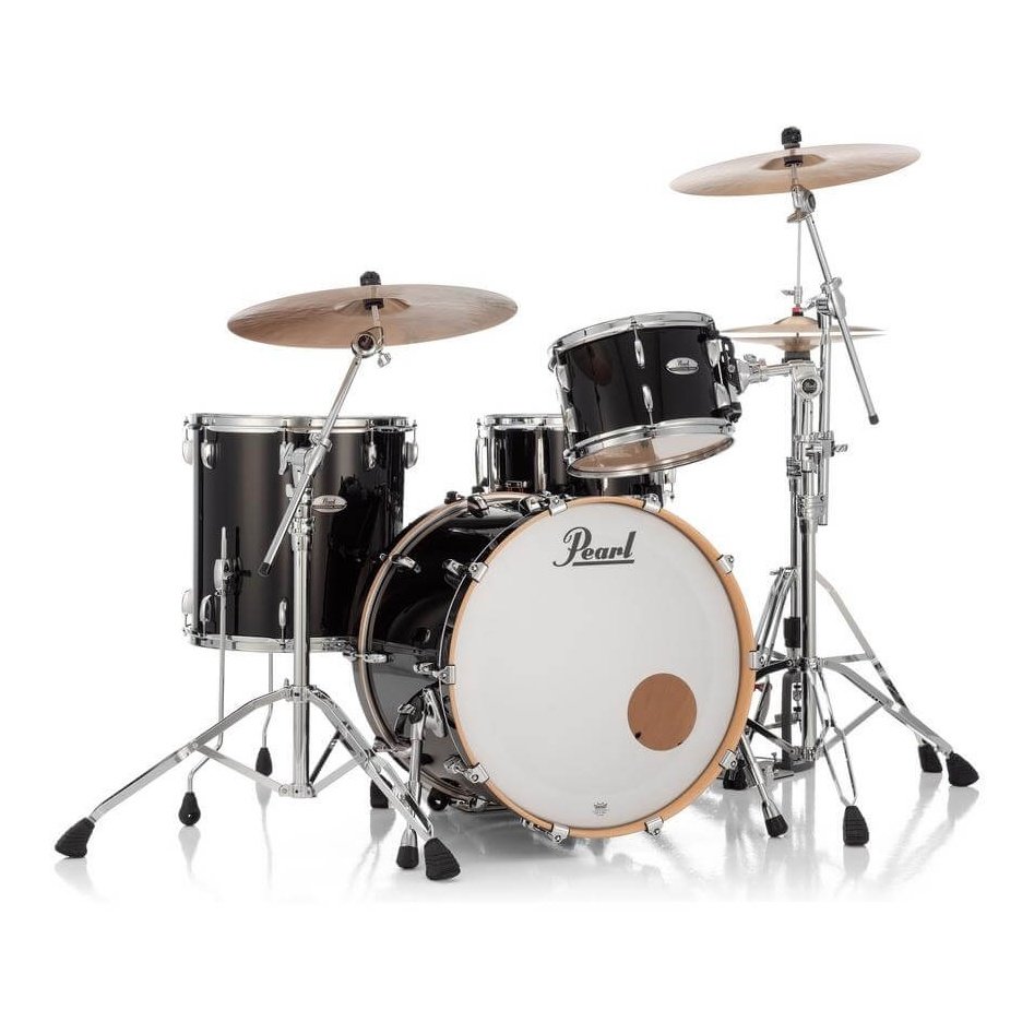 Pearl Professional Maple 3pc Drum Set 22/12/16 Piano Black