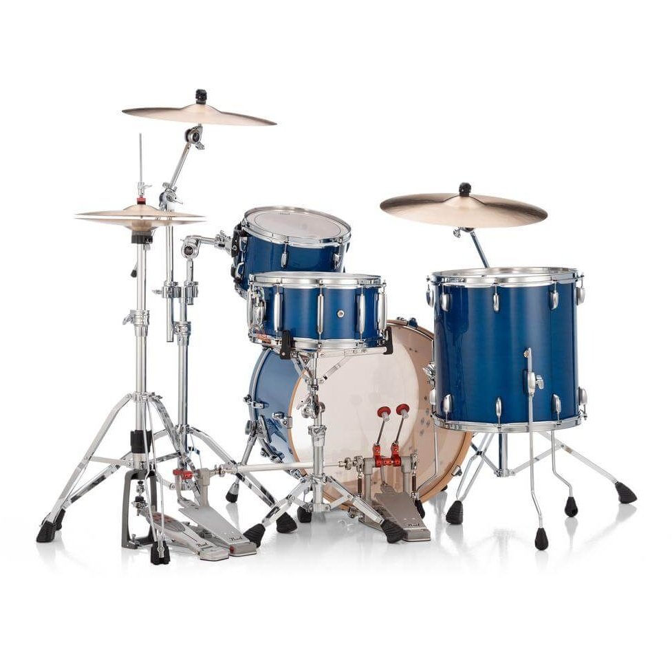 Pearl Professional Maple 3pc Drum Set 22/12/16 Sheer Blue