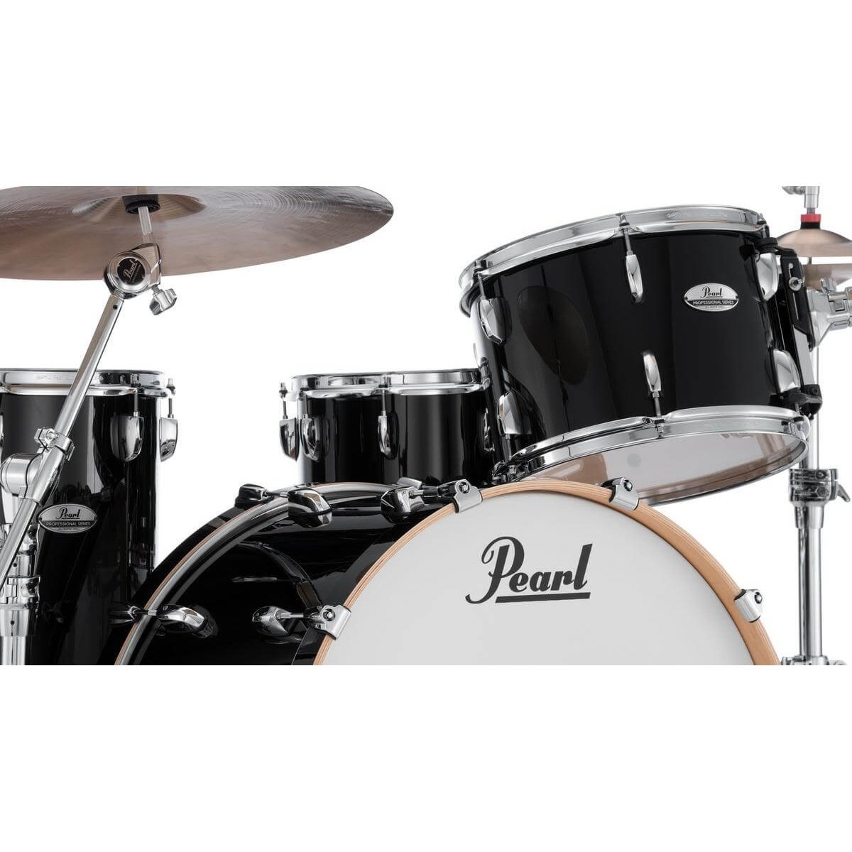 Pearl Professional Maple 3pc Drum Set 24/13/16 Piano Black