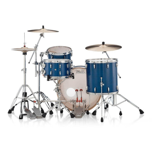 Pearl Professional Maple 3pc Drum Set 24/13/16 Sheer Blue
