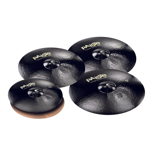 Paiste 900 Color Sound Black Medium Cymbal Box Set w/Odd-Sized Crashes